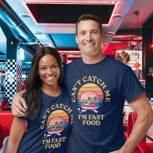 Fast Food Funny Kawaii Burger Running Punny T Shirt