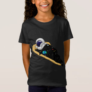 Fast Food Galaxy Space Pizza Astronaut Boy T Shirt