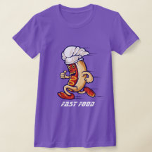 FAST FOOD HETT HUND T- novelty-sport