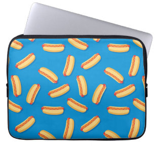 Fast Food Hothund Mönster Laptop Fodral