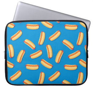 Fast Food Hothund Mönster Laptop Fodral