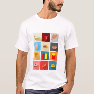 Fast Food Icons Tee Shirt