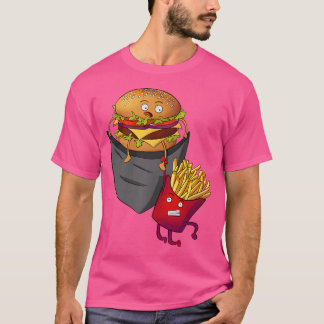 Fast Food In Pocket Fries Burger Pommes Frites Pot T Shirt