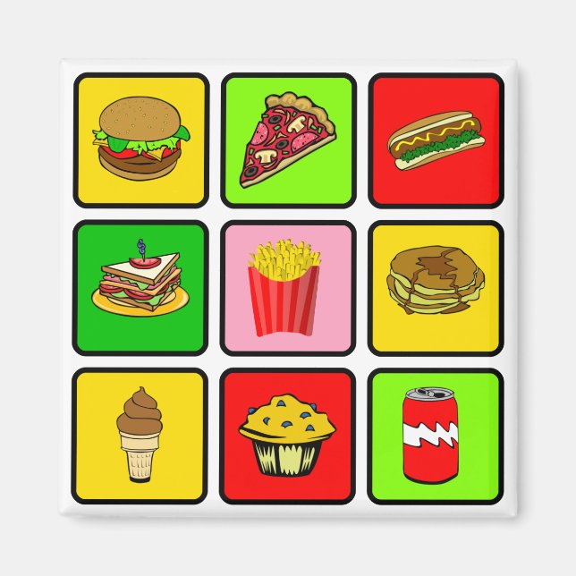 Fast Food Junkie Magnet (Framsidan)