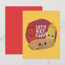 Fast Food Pun: Låt oss Ketchup Anteckningskort