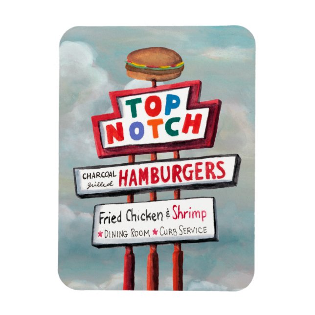 Fast Food Sign Magnet (Vertikal)