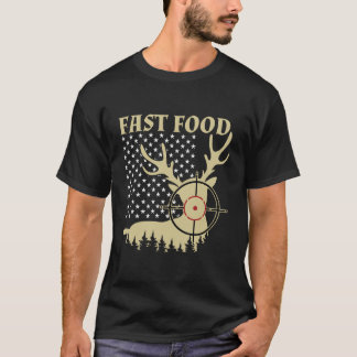 Fast Food T-Shirt/Hjort Animal Shirt T Shirt