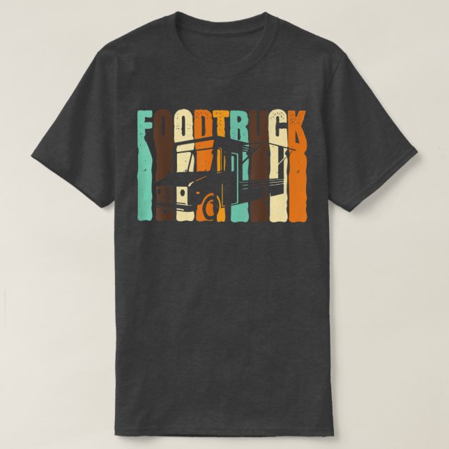 Fast Food Trucker Driver Retro Burger Street Food T Shirt (Design framsida)