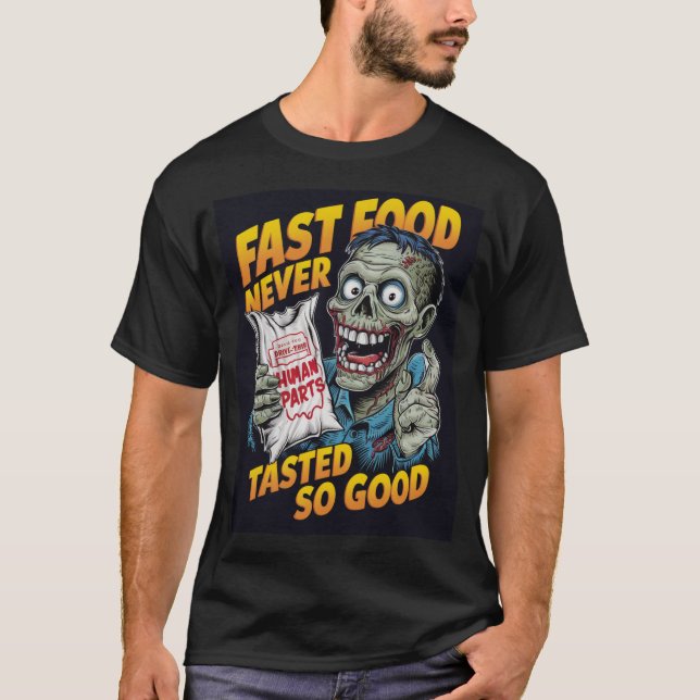 Fast Food Zombie T Shirt (Framsida)