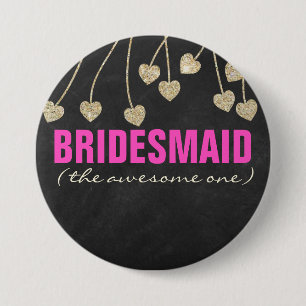 Fäst för Shimmery Chic Bridesmaid-knapp Knapp