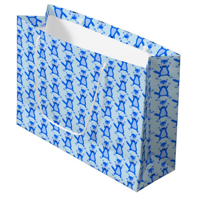 Fäst för spädbarn i Cute Blue Pojke (Framsidan Vinklad)