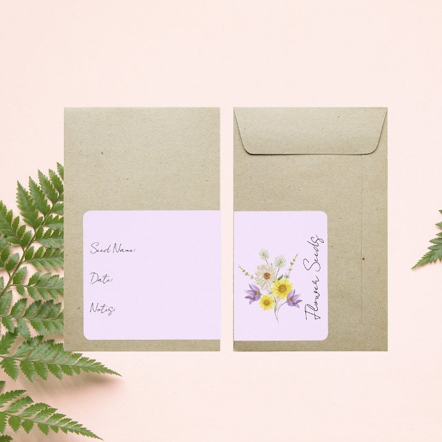 Fäst för utsädespaket | Etikett för blomsterutsäde Fraktsedel (Skapare uppladdad)