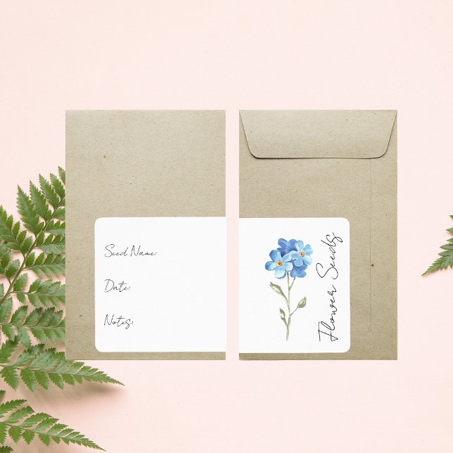 Fäst för utsädespaket | Etikett för blomsterutsäde Fraktsedel (Skapare uppladdad)