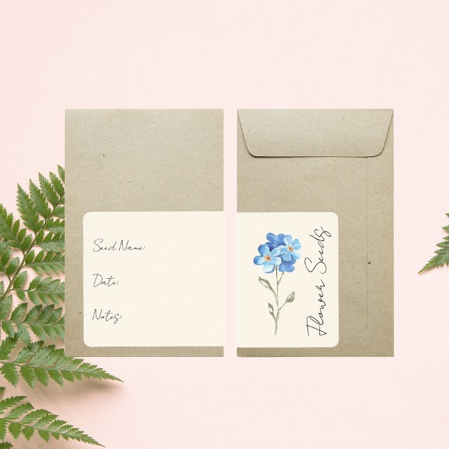 Fäst för utsädespaket | Etikett för blomsterutsäde Fraktsedel (Skapare uppladdad)