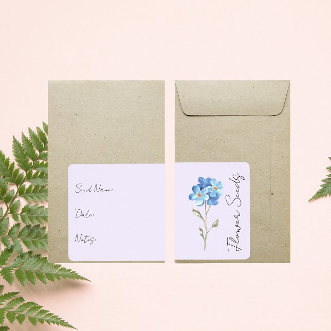 Fäst för utsädespaket | Etikett för blomsterutsäde Fraktsedel (Skapare uppladdad)
