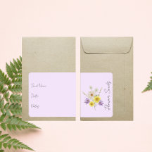 Fäst för utsädespaket | Etikett för blomsterutsäde