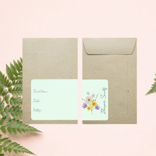 Fäst för utsädespaket Etikett för blomsterutsäde Fraktsedel
