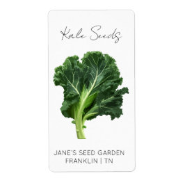 Fäst för utsädespaket | Kale Seed Label Fraktsedel