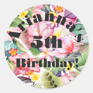 Fäst förslutningsfäste för tropiskt kuvert runt klistermärke