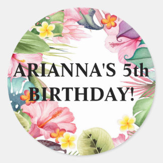 Fäst förslutningsfäste för tropiskt kuvert runt klistermärke