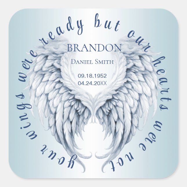 Fäst Fyrkantigt Klistermärke (Framsida)