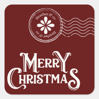 Fäst Fyrkantigt Klistermärke