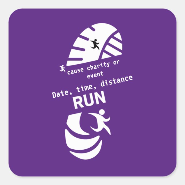 Fäst Fyrkantigt Klistermärke (Framsida)