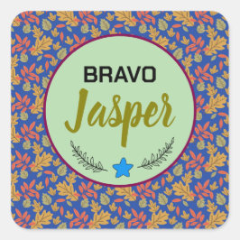 Fäst Fyrkantigt Klistermärke