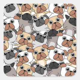 Fäst Fyrkantigt Klistermärke