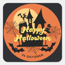 Fäst Fyrkantigt Klistermärke