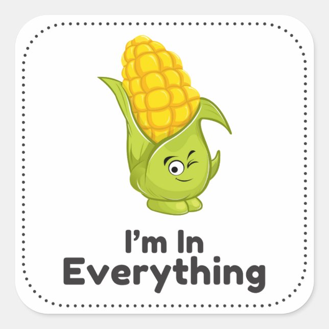 Fäst Fyrkantigt Klistermärke (Framsida)