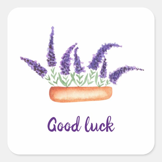 Fäst Fyrkantigt Klistermärke (Framsida)