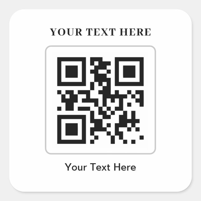 Fäst Fyrkantigt Klistermärke (Framsida)