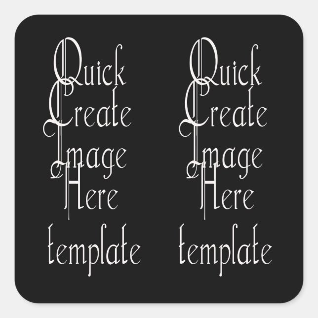 Fäst Fyrkantigt Klistermärke (Framsida)