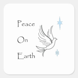 Fäst Fyrkantigt Klistermärke