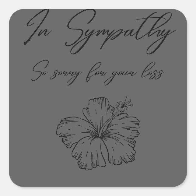 Fäst Fyrkantigt Klistermärke (Framsida)