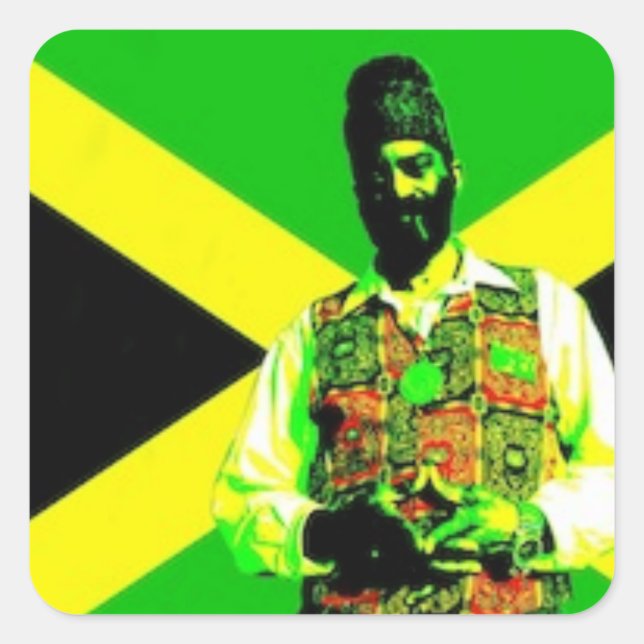 Fäst Fyrkantigt Klistermärke (Framsida)