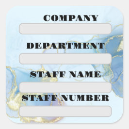 Fäst Fyrkantigt Klistermärke