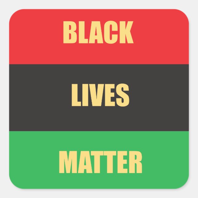 Fäst Fyrkantigt Klistermärke (Framsida)