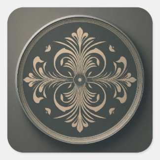 Fäst Fyrkantigt Klistermärke