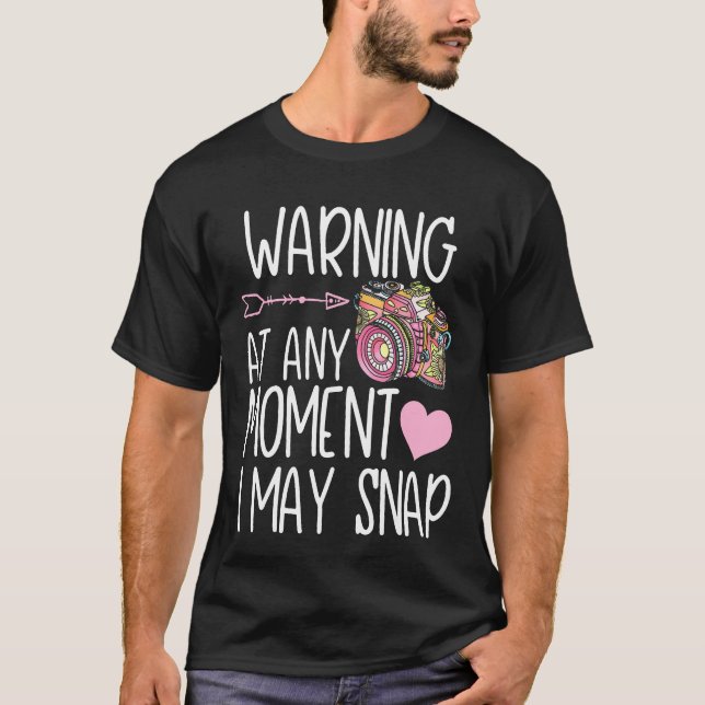 Fäst gåva Sh-fotograf för fotokamera T Shirt (Framsida)