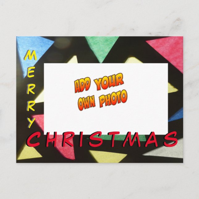 Fäst glasjul, lägg till ditt PHOTO-vykort Vykort (Framsida)