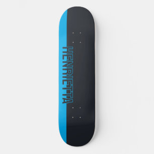 Fast Grått och blått Anpassade Mini Skateboard Bräda 18,5 Cm