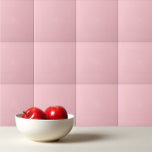 Fast gris mjuk rosa kakelplatta<br><div class="desc">Fast utformning av mjuk rosa i gris.</div>