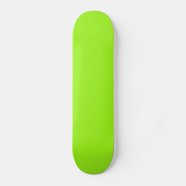 Fast Grön Ljus Chartreuse Grön Skateboard Bräda 19,5 Cm (Framsida)