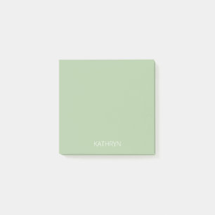 Fast grönt naturlig post-it block