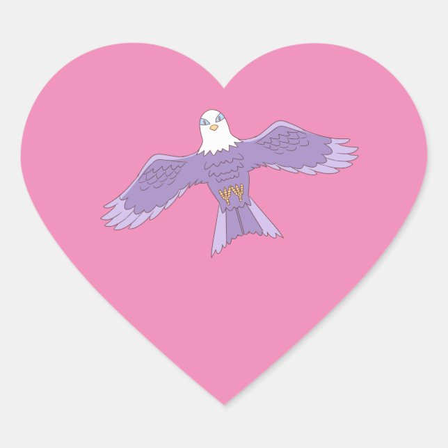 Fäst Hjärtformat Klistermärke (Framsida)