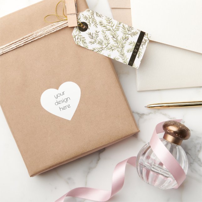 Fäst Hjärtformat Klistermärke (Gifting)