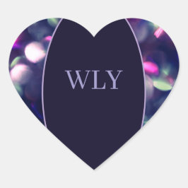 Fäst Hjärtformat Klistermärke