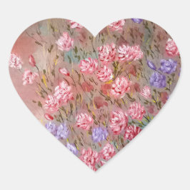 Fäst Hjärtformat Klistermärke